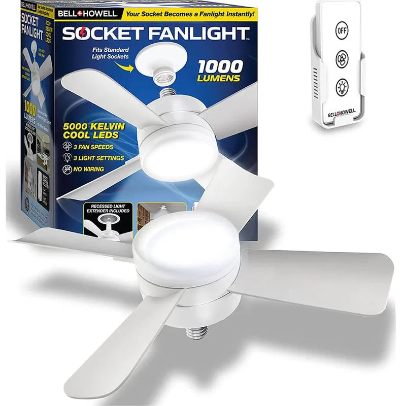 Ventilador + Luz en un solo giro