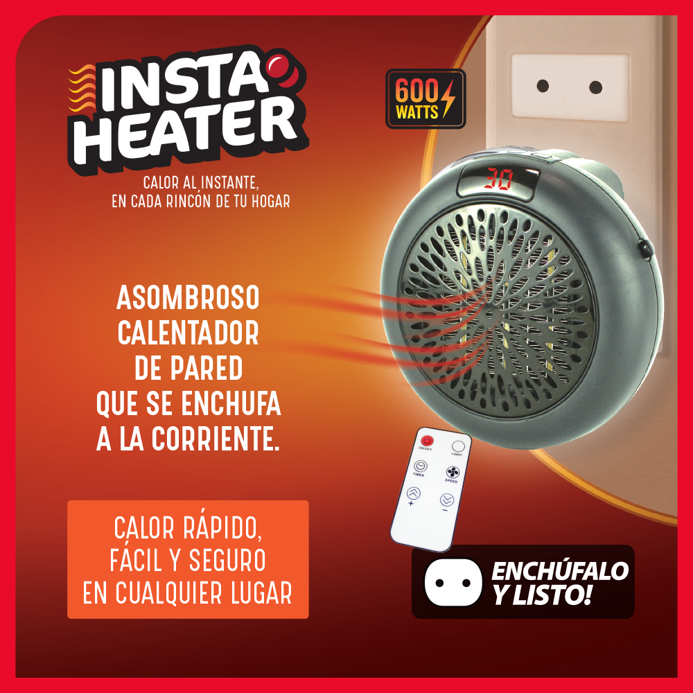 🔥 INSTA HEATER: CALOR AL INSTANTE 600 W