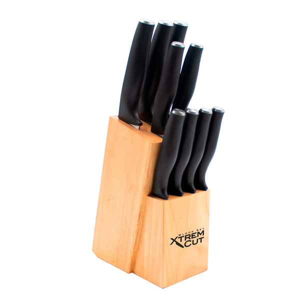 🔪 Xtrem Cut Block Set 10 Piezas con Afilador Integrado