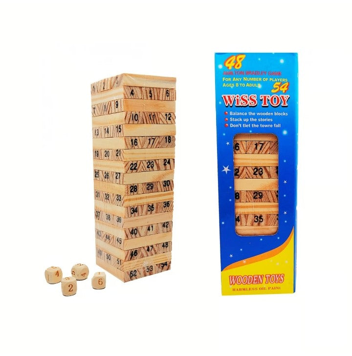 Juego Jenga Clásico 48 Piezas de Madera