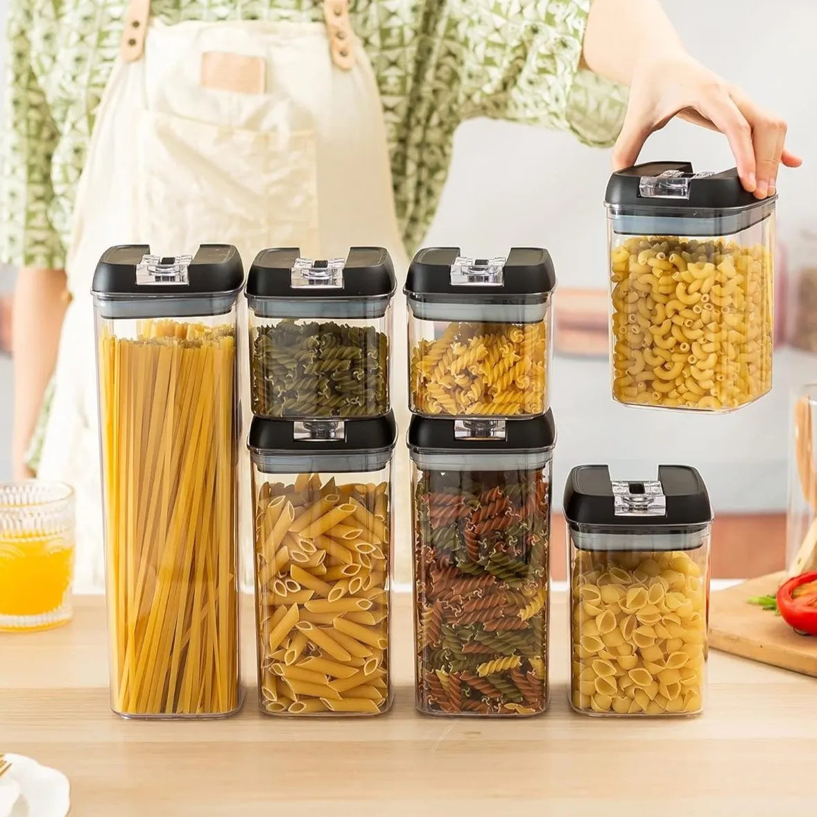 Set de 7 Recipientes Herméticos Airtight