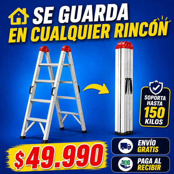 Fold-a-Step® Escalera Profesional Plegable de 4 Escalones