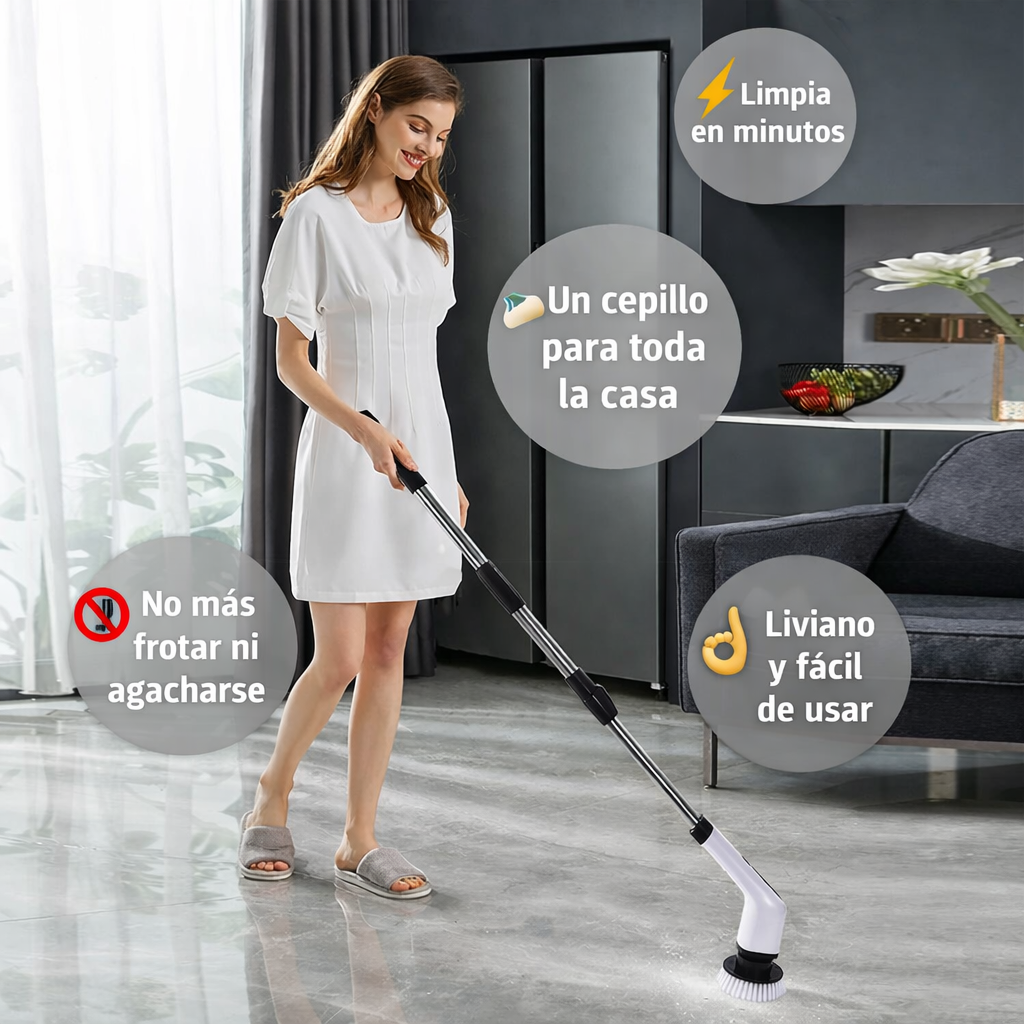 Cepillo eléctrico de limpieza Telescopic