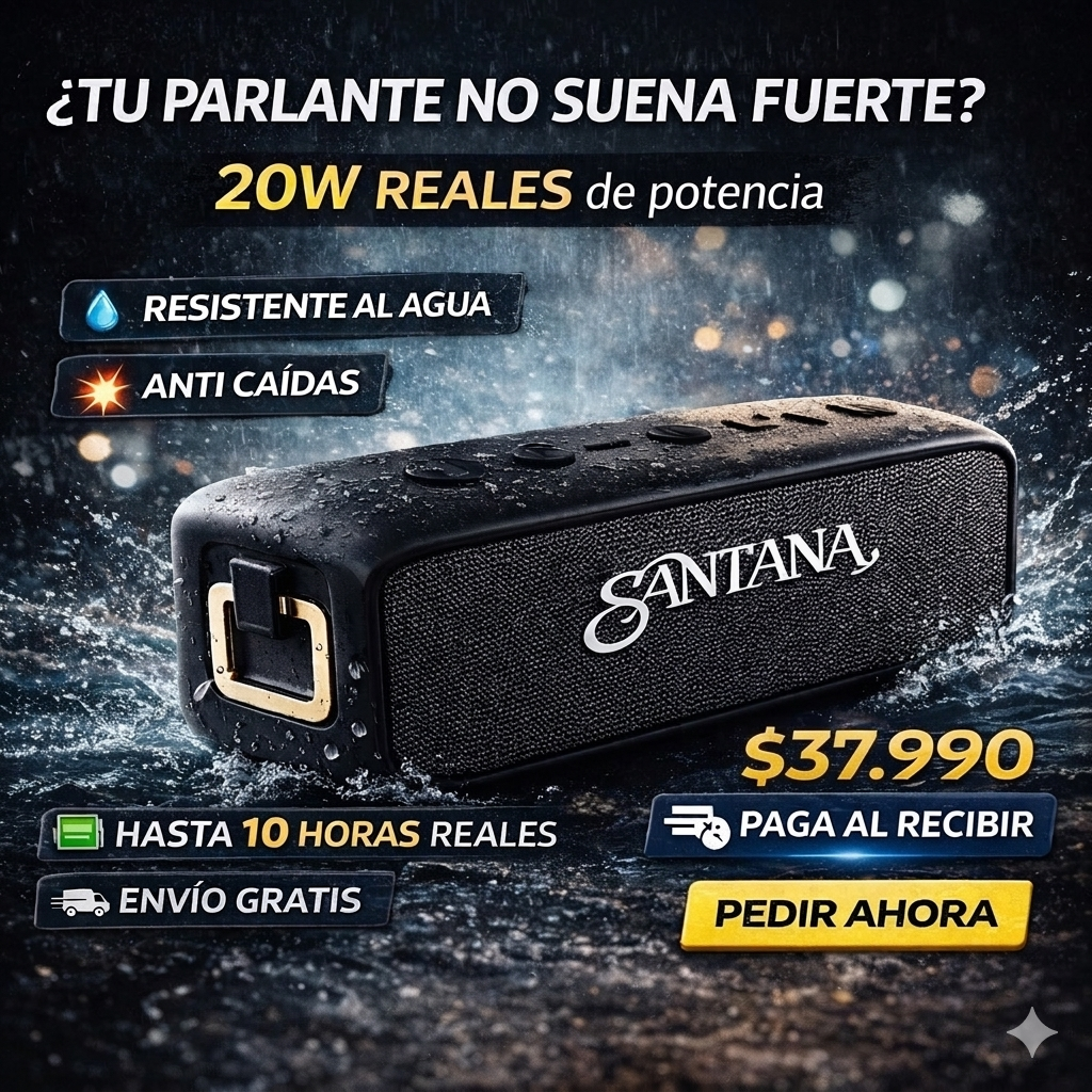 Parlante Santana Bluetooth
